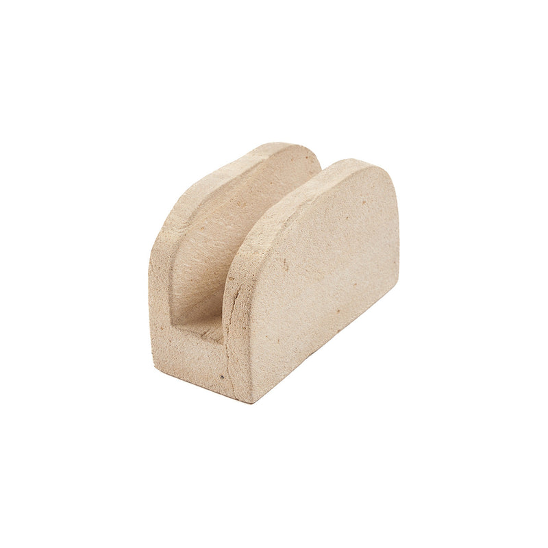 Serviettenhalter aus Naturstein in Bogenform, Beige