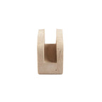Serviettenhalter aus Naturstein in Bogenform, Beige