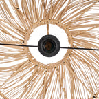 Hängeleuchte aus Naturrattan in Wolkenform mit offenem Geflecht – Ø102 cm
