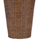 Hängeleuchte aus Rattan in Dunkelbraun in Amphorenform XXL – H156 cm