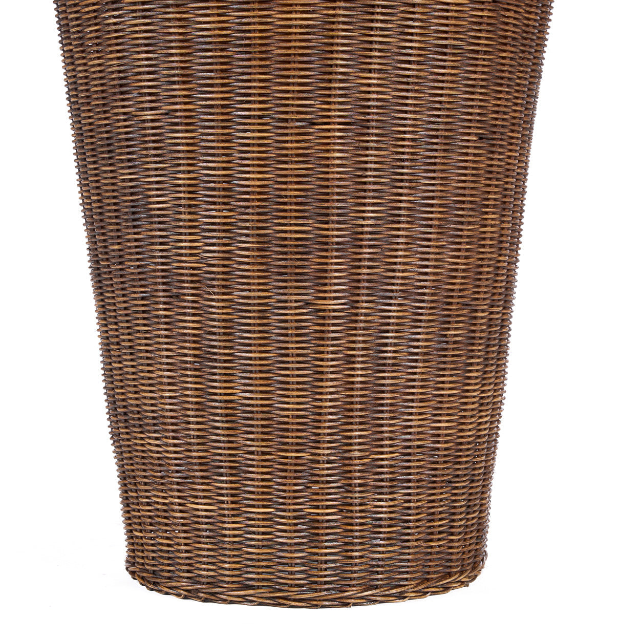 Hängeleuchte aus Rattan in Dunkelbraun in Amphorenform XXL – H156 cm