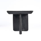 Rechteckiger Couchtisch aus Mangoholz in Schwarz – 100x50 cm