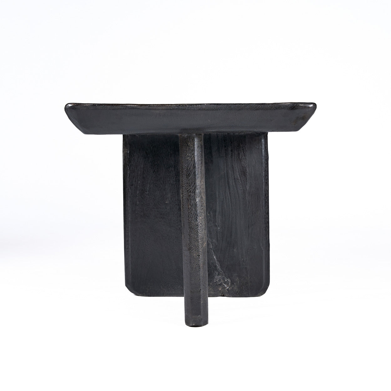 Rechteckiger Couchtisch aus Mangoholz in Schwarz – 100x50 cm