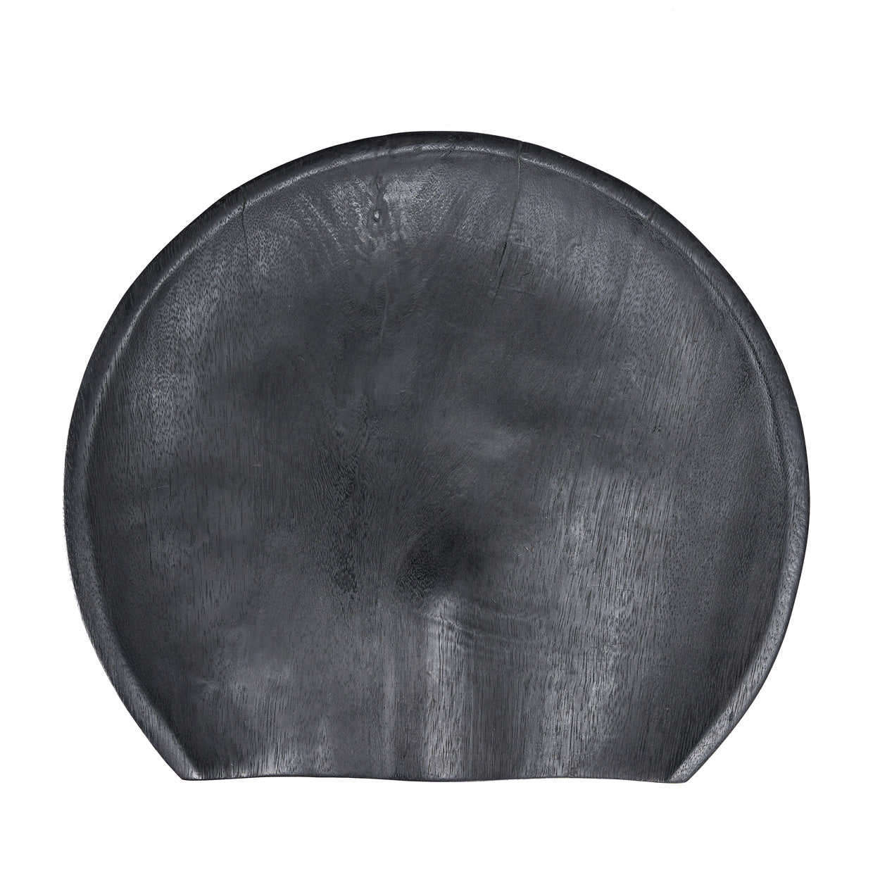 Barhocker aus Mangoholz in Schwarz mit runder Sitzfläche – H75 cm