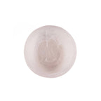 Deko-Schale aus weißem Kunstharz in Alabaster-Optik, organische Form