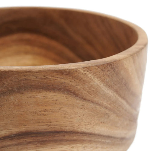 Runde Schale aus Suar-Holz – Naturfinish – Ø20 cm