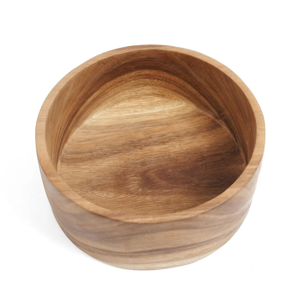 Runde Schale aus Suar-Holz – Naturfinish – Ø20 cm