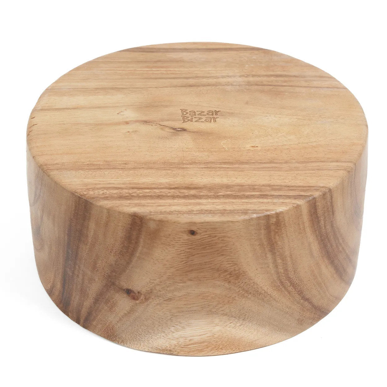Runde Schale aus Suar-Holz – Naturfinish – Ø20 cm