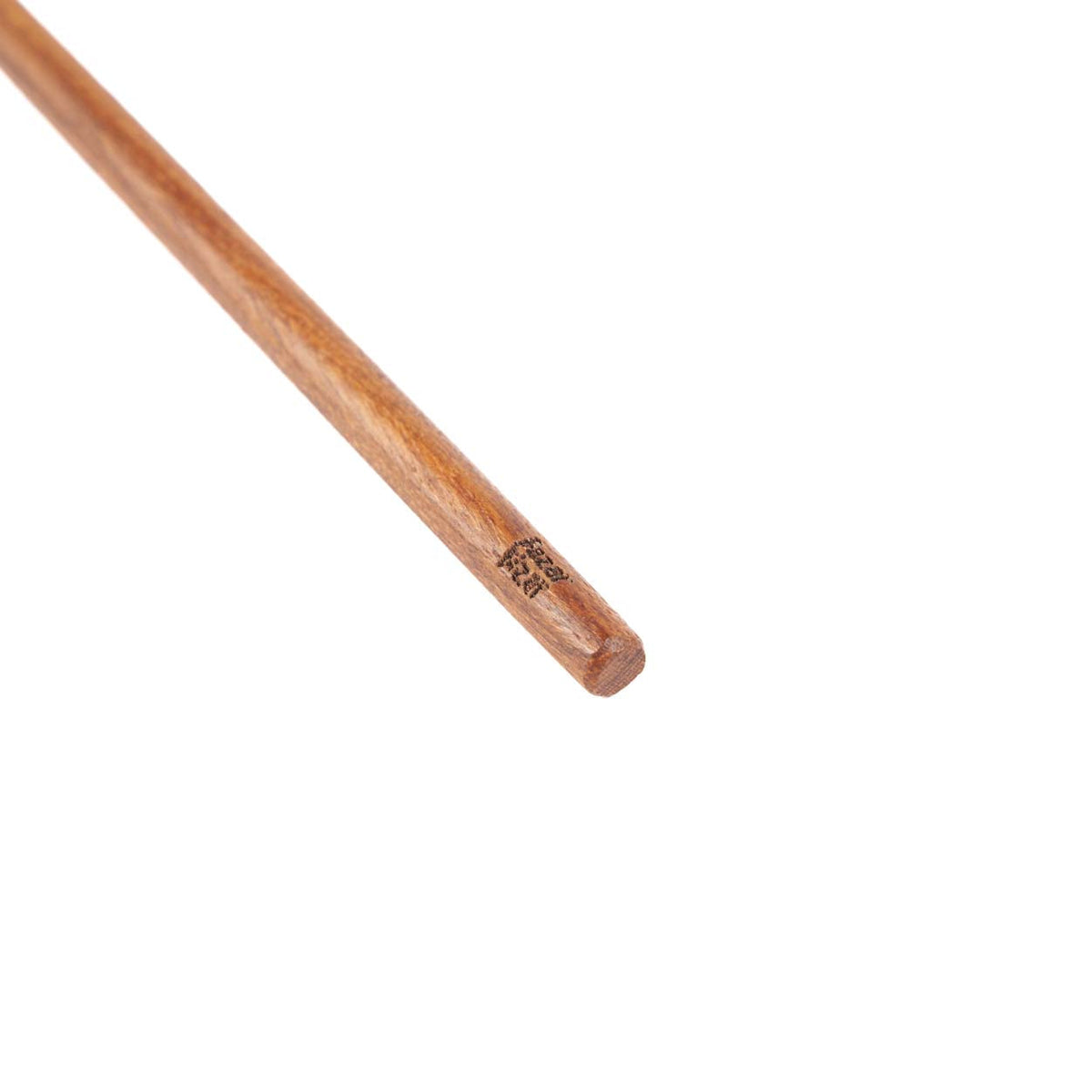 Cuillère plate en racine de teck finition lisse grain bois apparent