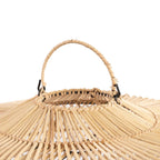 Lampenschirm aus Rattan Natur 48 cm Modell Batu Bolong