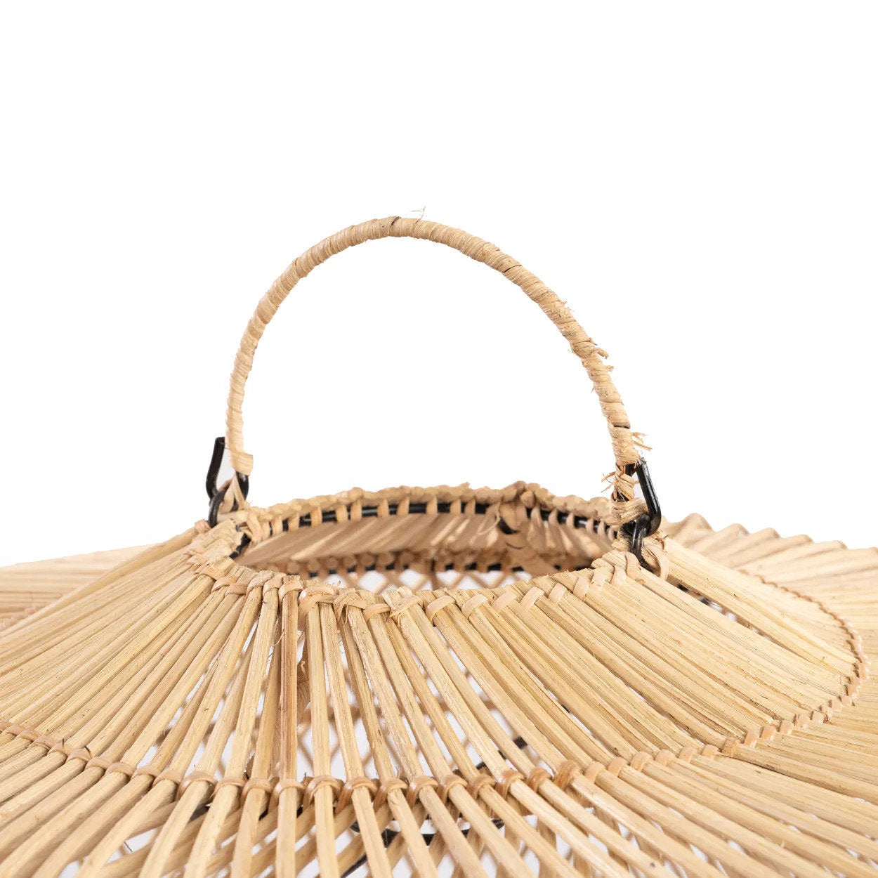 Lampenschirm aus Rattan Natur 48 cm Modell Batu Bolong