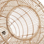 Hängeleuchte XL aus Rattan Natur handwerklich gefertigt – 50 cm