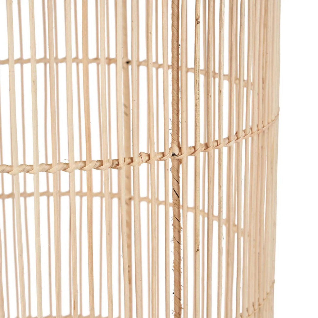 Hängeleuchte XL aus Rattan Natur handwerklich gefertigt – 50 cm