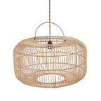 Suspension en rotin naturel 55 cm ronde artisanale