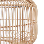 Suspension en rotin naturel 55 cm ronde artisanale