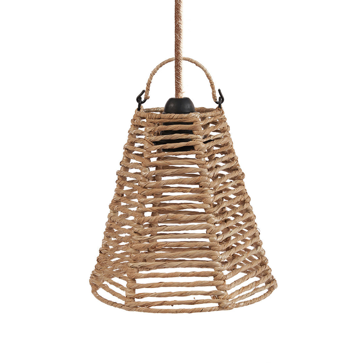 Hängeleuchte aus Rattan Natur 20 cm im minimalistischen Design