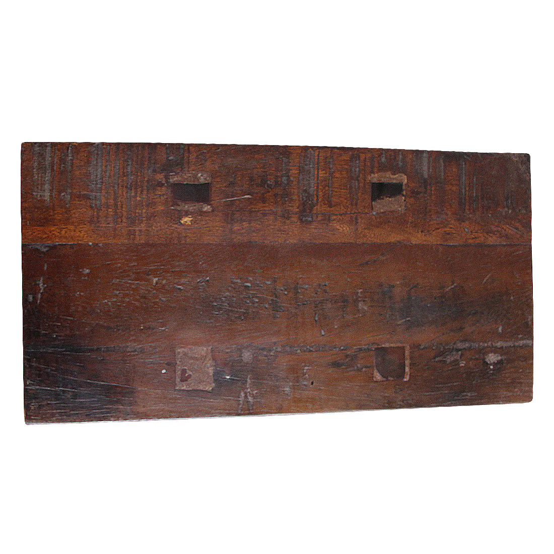 Sitzbank aus recyceltem Holz in Dunkelbraun im Vintage-Look – 45x20 cm