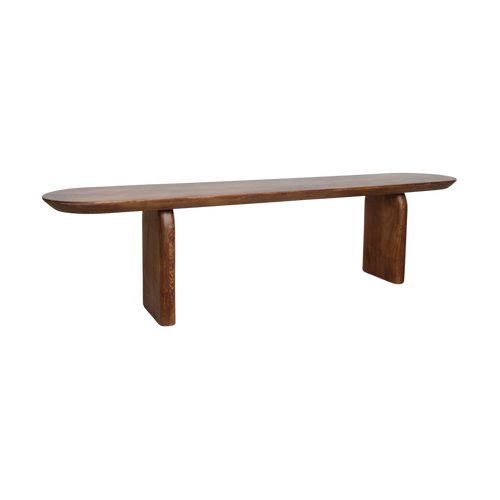 Sitzbank aus Mangoholz in Braun fürs Esszimmer – 180x35 cm