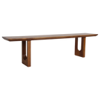 Sitzbank aus massivem Mangoholz mit abgerundeten Kanten – 180x35 cm