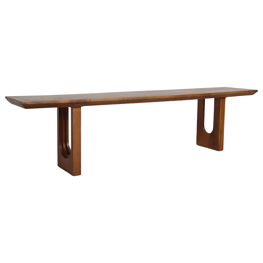 Sitzbank aus massivem Mangoholz mit abgerundeten Kanten – 180x35 cm