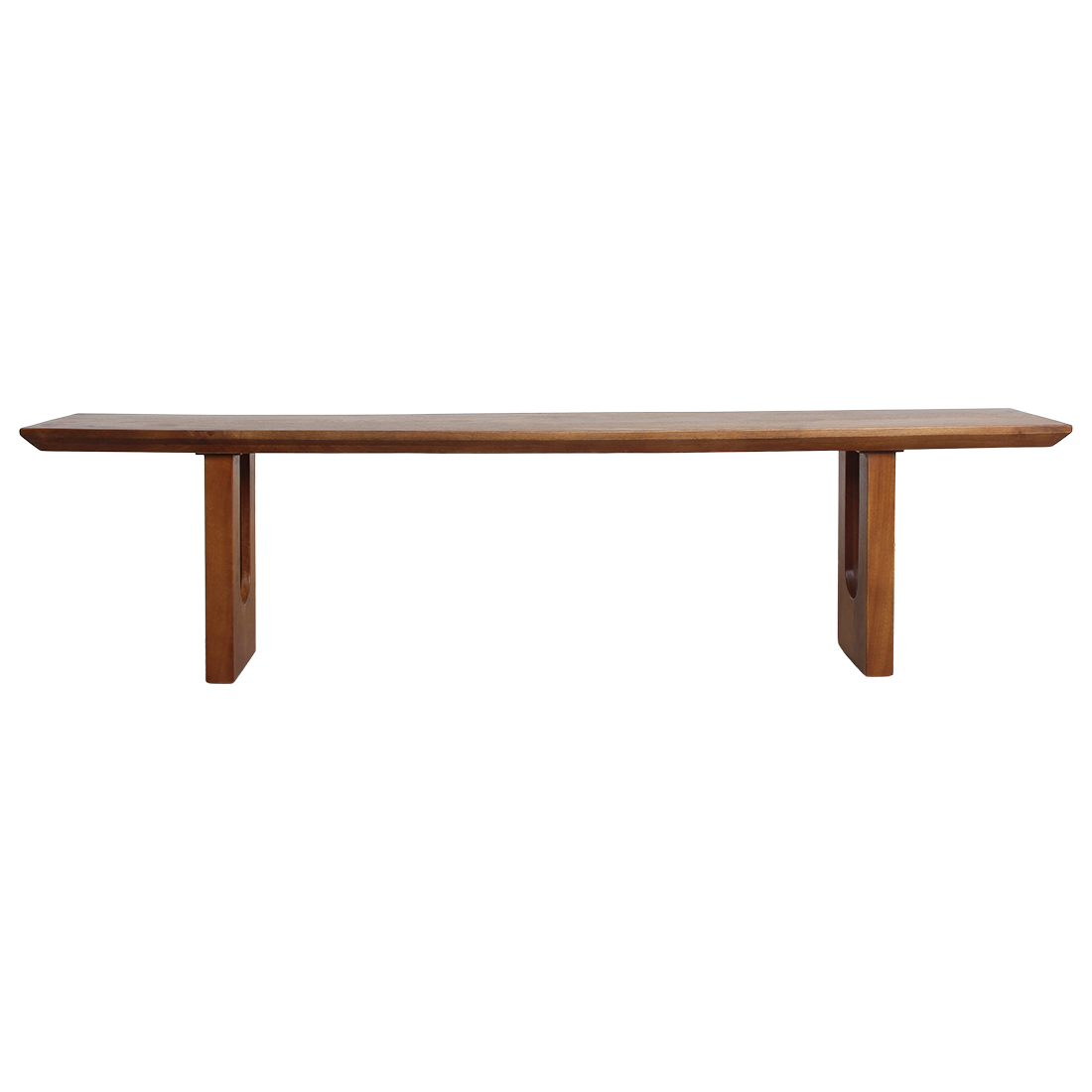 Sitzbank aus massivem Mangoholz mit abgerundeten Kanten – 180x35 cm