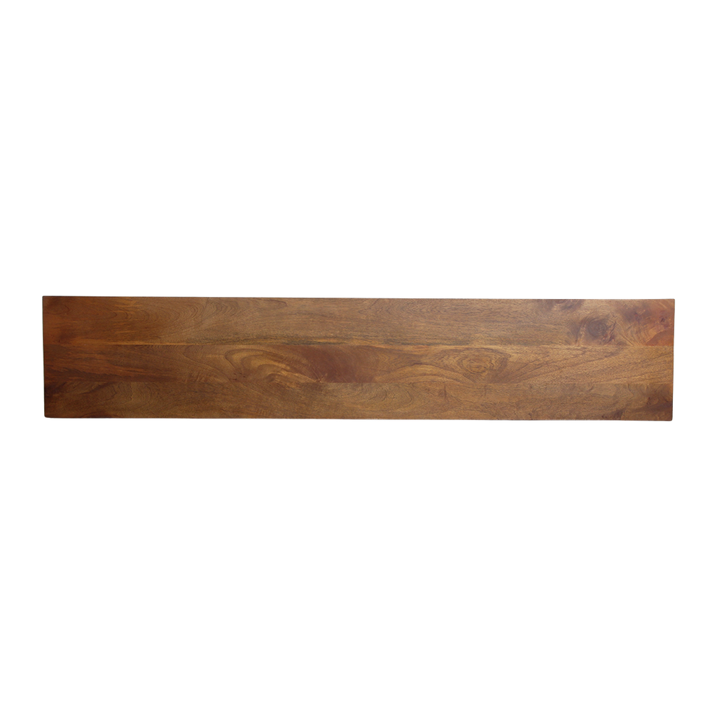 Sitzbank aus massivem Mangoholz mit abgerundeten Kanten – 180x35 cm