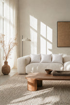 Coussin intérieur carré blanc en polyester moelleux – 60x60 cm