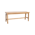 Bank aus Teakholz in Beige für innen und außen – 120x35 cm