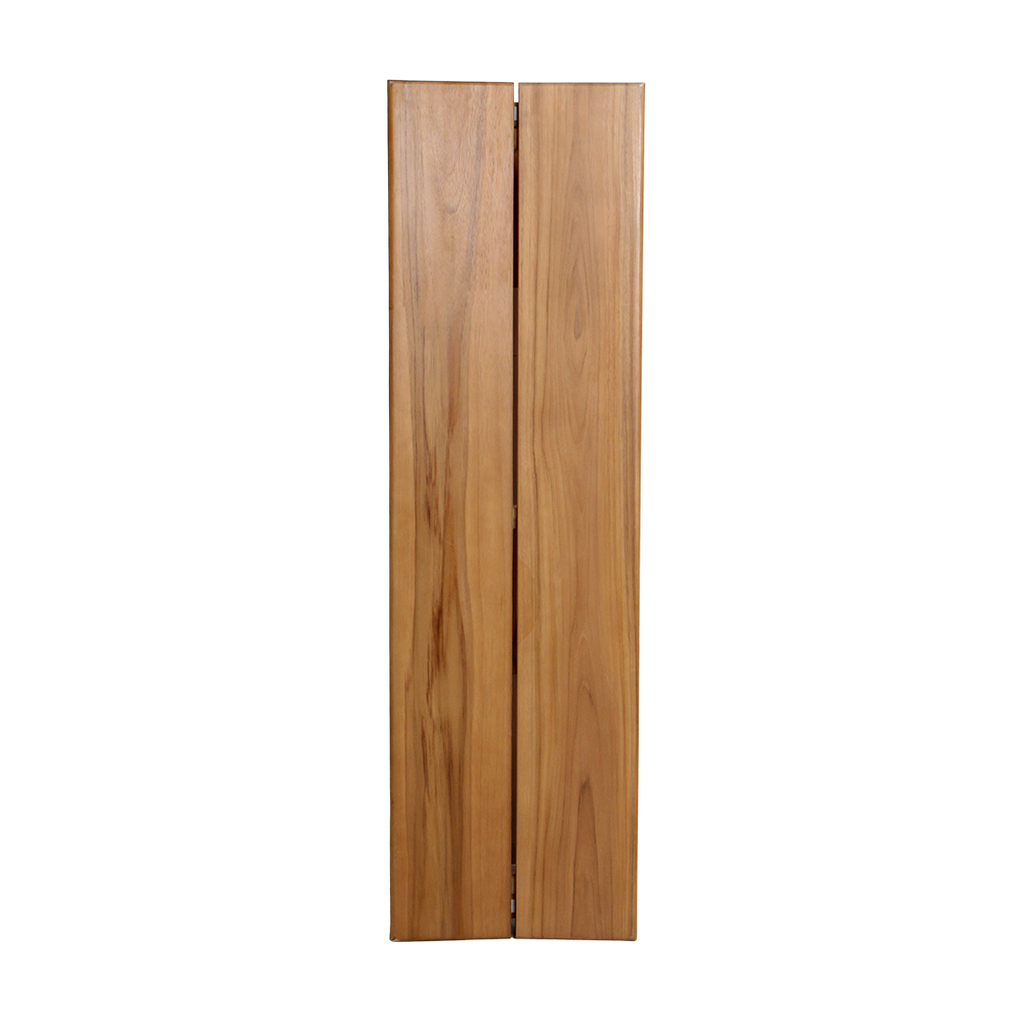 Bank aus Teakholz in Beige für innen und außen – 120x35 cm