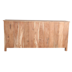 Sideboard aus Recyclingholz in Braun mit 4 Türen aus Metall – 172x39 cm