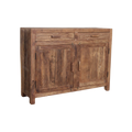 Sideboard aus recyceltem Holz mit 2 Türen und 2 Schubladen – 120x38 cm