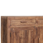 Sideboard aus recyceltem Holz mit 2 Türen und 2 Schubladen – 120x38 cm