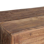 Sideboard aus recyceltem Holz mit 2 Türen und 2 Schubladen – 120x38 cm