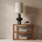 Regal aus Mangoholz in Braun mit abgerundeten Kanten – 100x38 cm