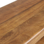 Regal aus Mangoholz in Braun mit abgerundeten Kanten – 100x38 cm