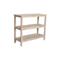 Schuhregal aus recyceltem Holz in Beige für den Flur – 90x35 cm