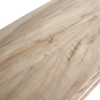 Schuhregal aus recyceltem Holz in Beige für den Flur – 90x35 cm