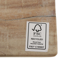 Schuhregal aus recyceltem Holz in Beige für den Flur – 90x35 cm