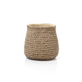 Übertopf aus Beton in Beige mit Flechtoptik – 26x25 cm