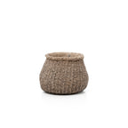 Übertopf aus Zement in Braun für Zimmerpflanzen – 16x16x13 cm