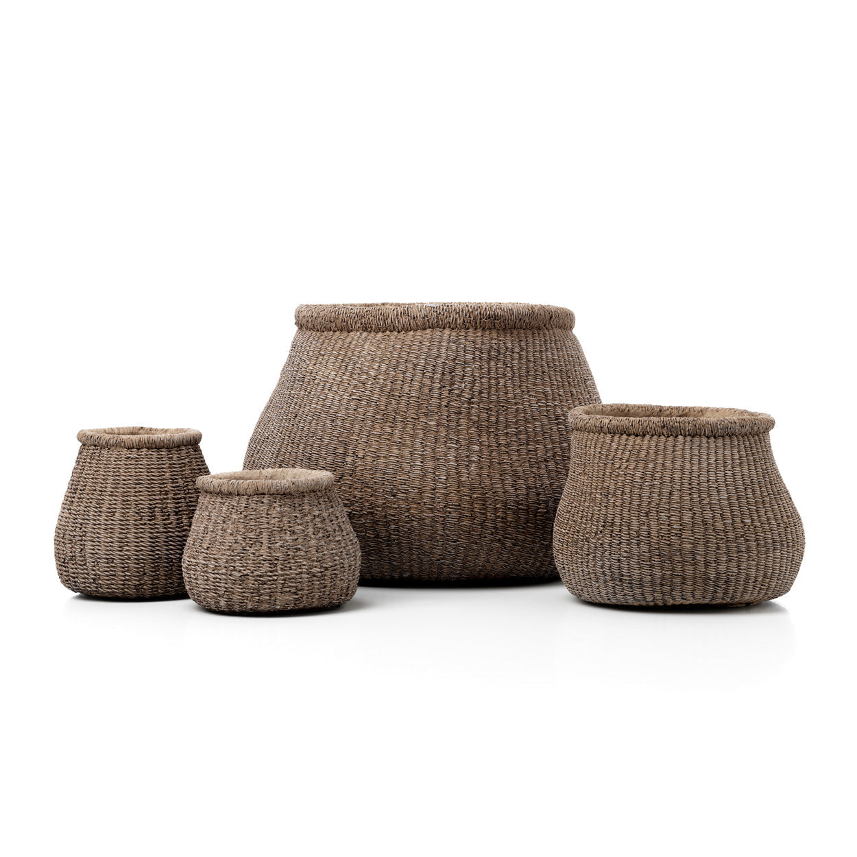 Übertopf aus Zement in Braun für Zimmerpflanzen – 16x16x13 cm