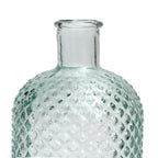 Vase aus recyceltem Glas in Blau 28 cm