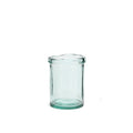 Vase aus recyceltem Glas in Blau 20 cm schlichtes Design