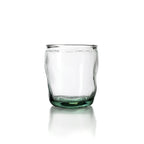 Zylindrisches Trinkglas in Blau aus recyceltem Glas – H10,5 cm