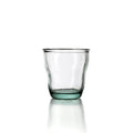 Trinkglas aus Recyclingglas – Blau gewellt