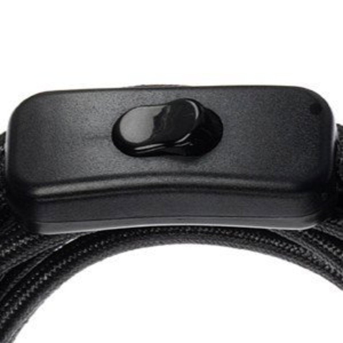 Douille de suspension noire avec câble tissé et interrupteur – 450 cm