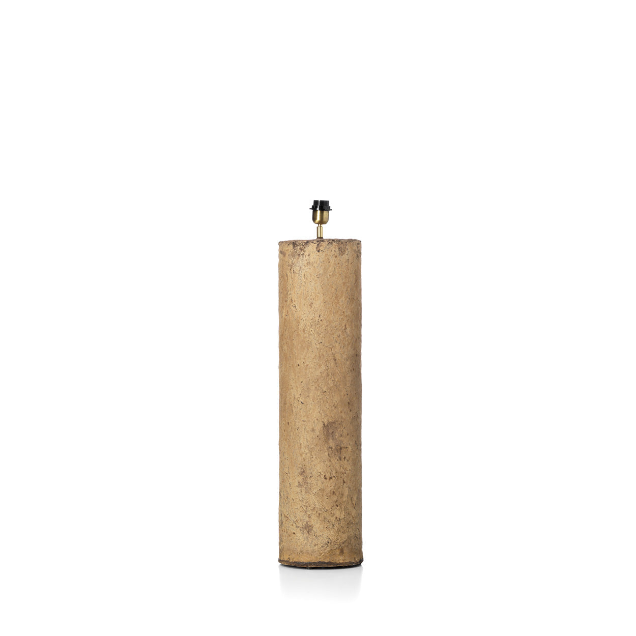 Moderne Stehlampe aus Pappmaché in Terrakotta – H75 cm