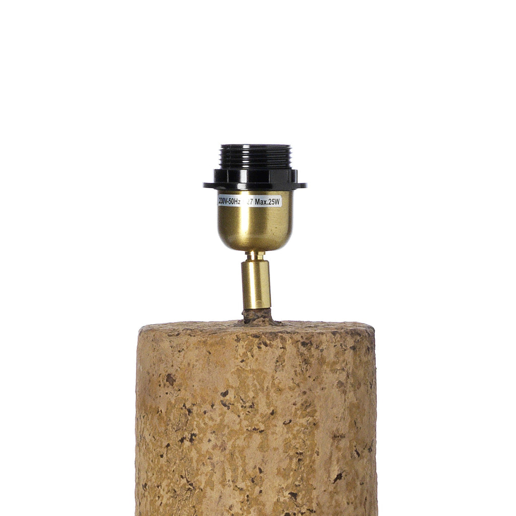 Moderne Stehlampe aus Pappmaché in Terrakotta – H75 cm