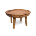 Couchtisch aus massivem Munggur-Holz Natur 70x70 cm