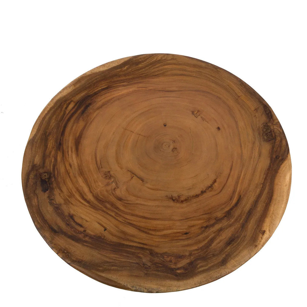 Couchtisch aus massivem Munggur-Holz Natur 70x70 cm